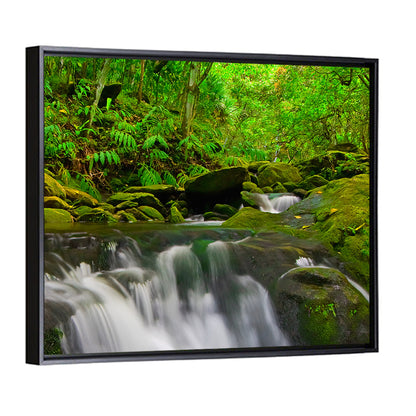 Emerald Jungle Stream Wall Art