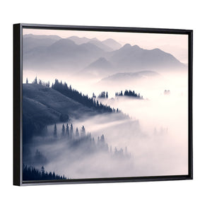 Foggy Carpathian Mountains Wall Art