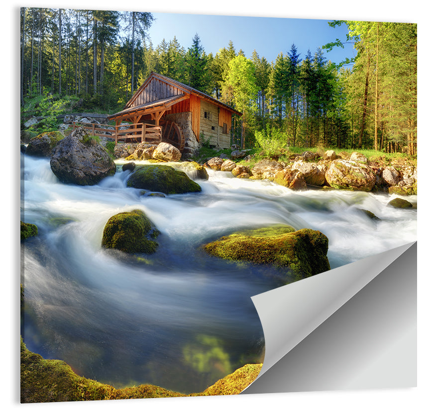 Salzburg Stream with Watermill Wall Art