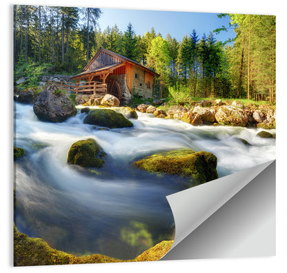 Salzburg Stream with Watermill Wall Art