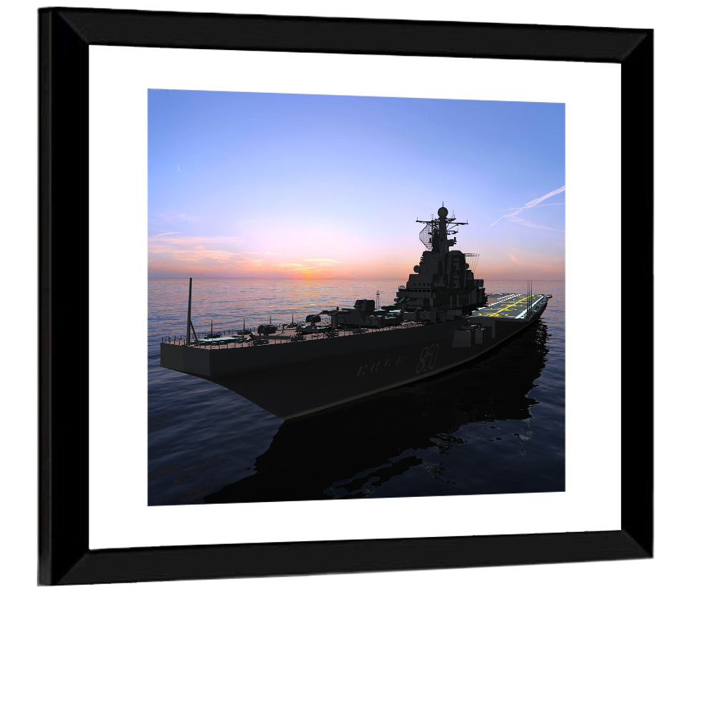 Military Aircraft Carrier Wall Art