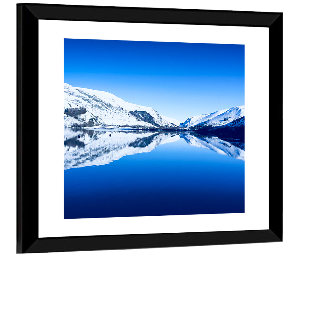 Tal Y Llyn Winter Reflection Wall Art
