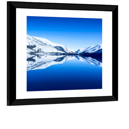 Tal Y Llyn Winter Reflection Wall Art