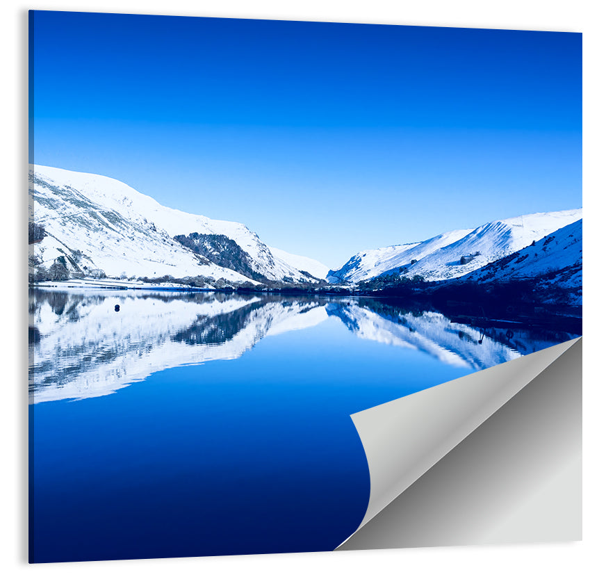 Tal Y Llyn Winter Reflection Wall Art