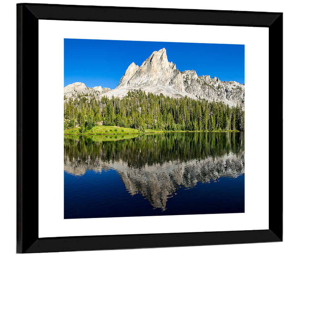 Sawtooth Peaks at Alice Lake Wall Art