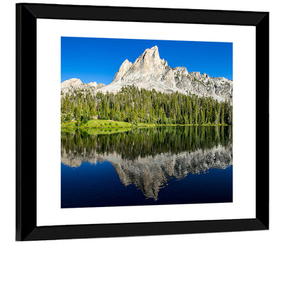 Sawtooth Peaks at Alice Lake Wall Art