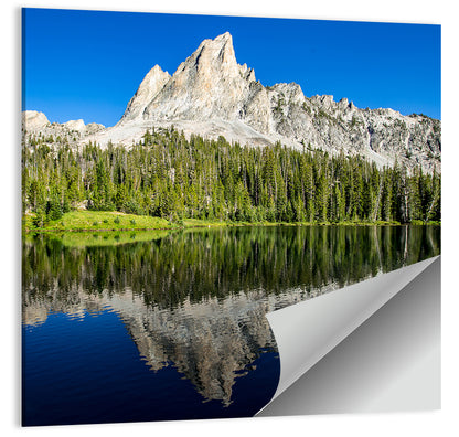 Sawtooth Peaks at Alice Lake Wall Art