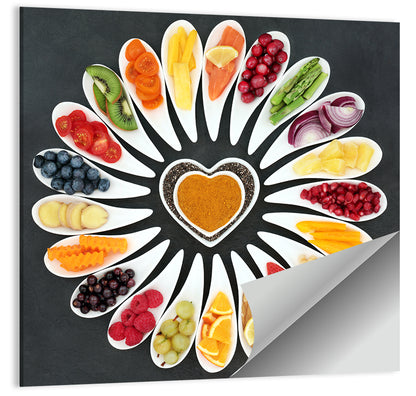 Heart-shaped Superfood Arrangement Wall Art