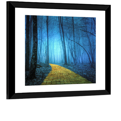 Spooky Forest Pathway Wall Art