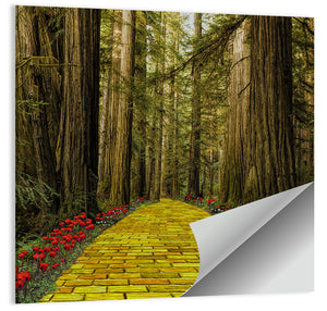 Forest Bricks Pathway Wall Art