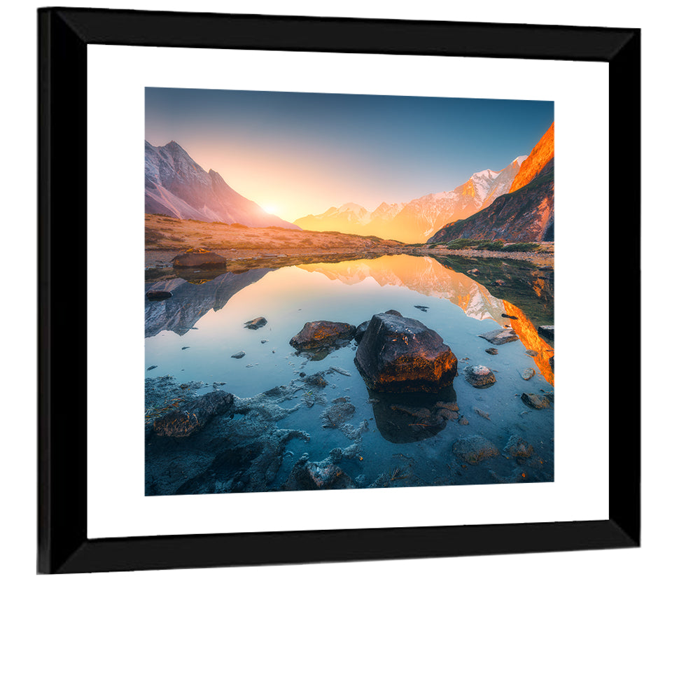 Himalayan Lake Reflections Wall Art