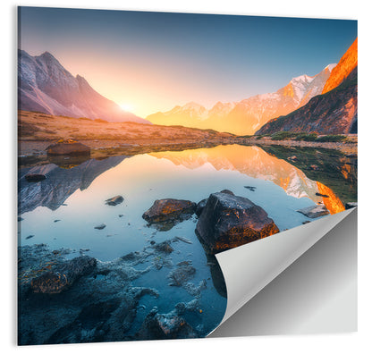 Himalayan Lake Reflections Wall Art
