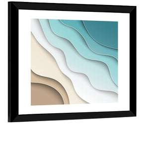 Beach Layers Abstract Wall Art