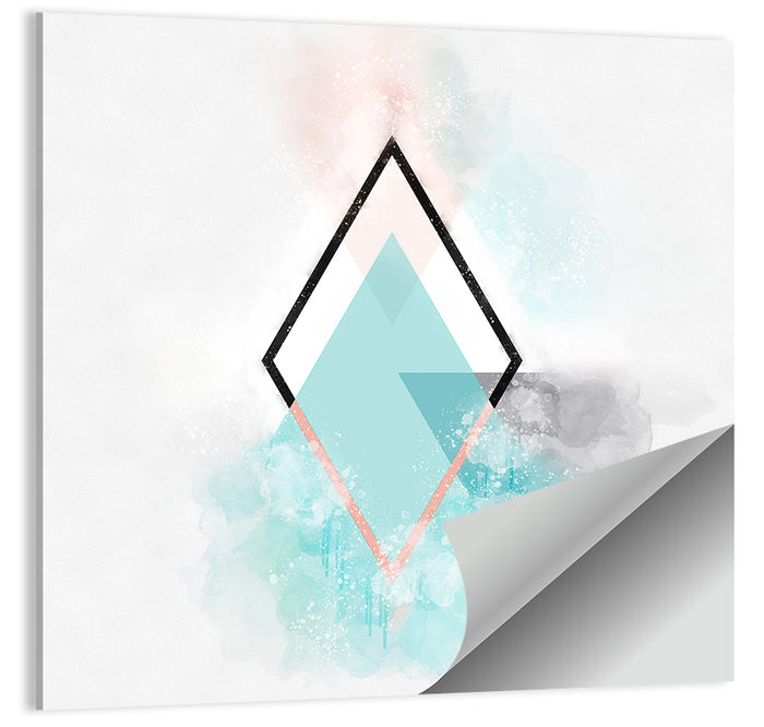 Scandinavian Diamond Geometry Wall Art as a poster print