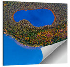 Autumn Forest Lake Wall Art