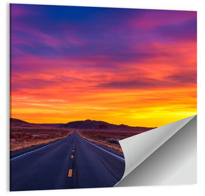 Infinite Road Sunset Wall Art