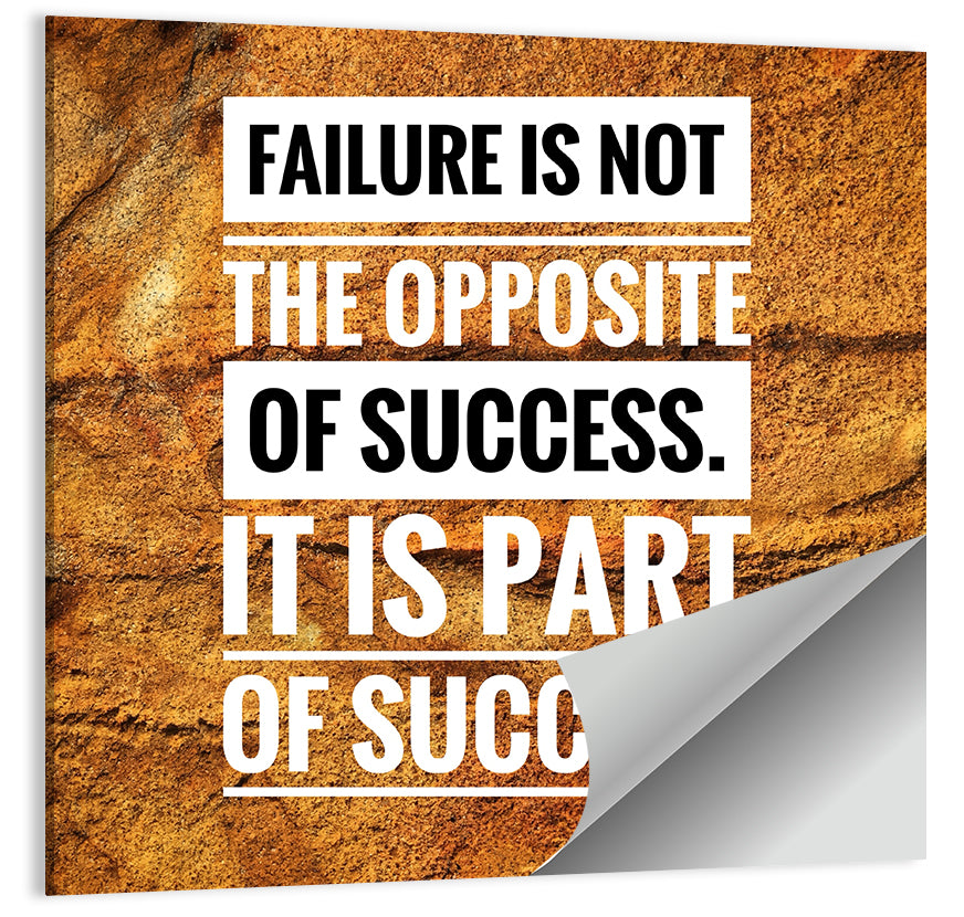 Failure Is Part of Success, Rock Texture Wall Art