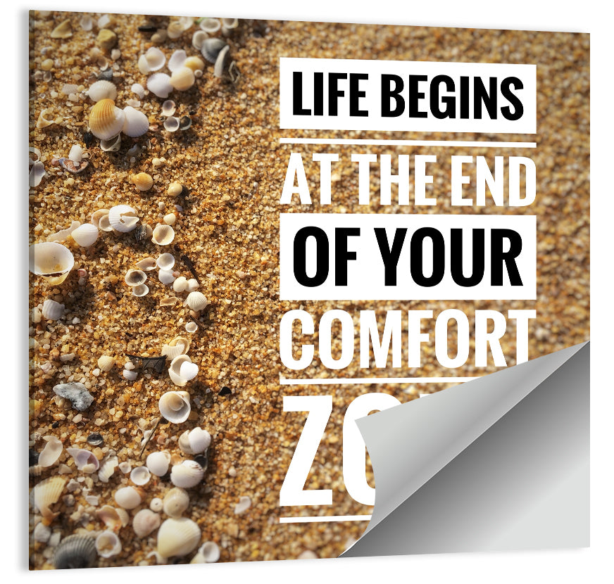 Life Begins at the End Quote Wall Art