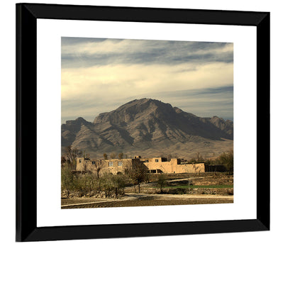 Afghan Mountain Village Wall Art