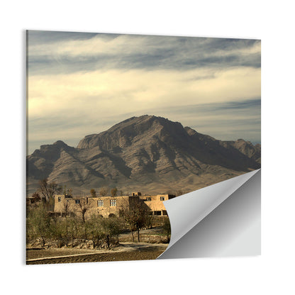 Afghan Mountain Village Wall Art