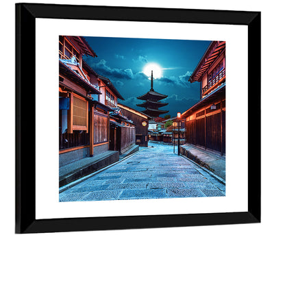 Moonlit Sannen Zaka Kyoto Wall Art