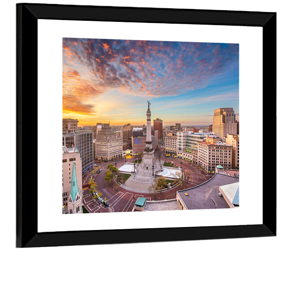 Indianapolis Monument Circle Wall Art