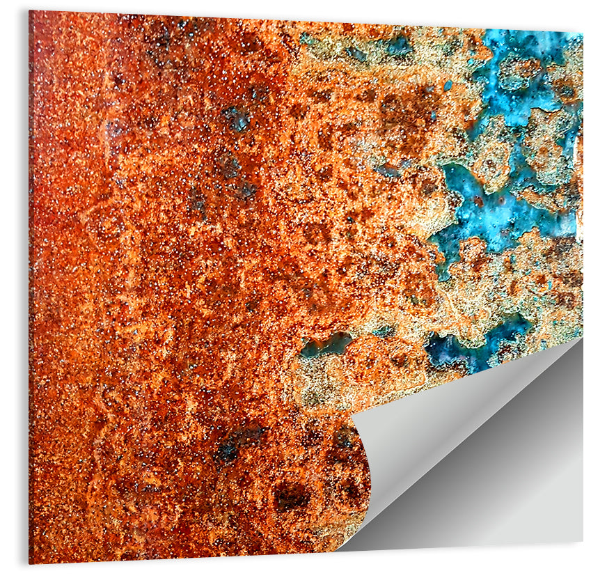 Oxidized Steel Abstract Wall Art