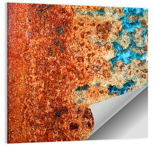 Rust Steel Abstract Pattern Wall Art