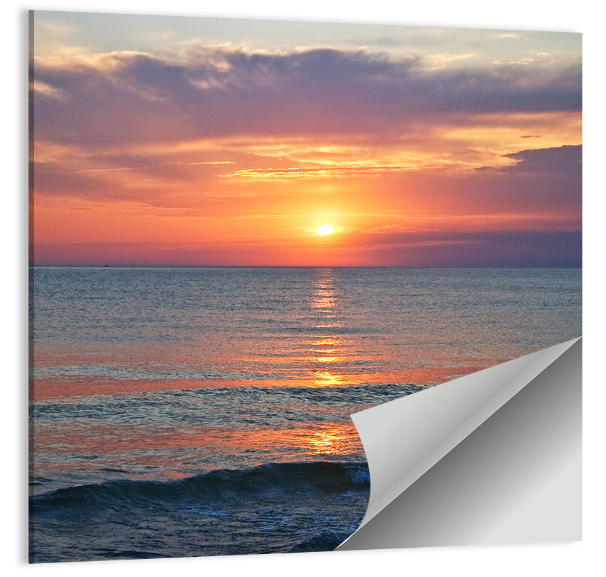 Lake Michigan Sunset Reflection Wall Art