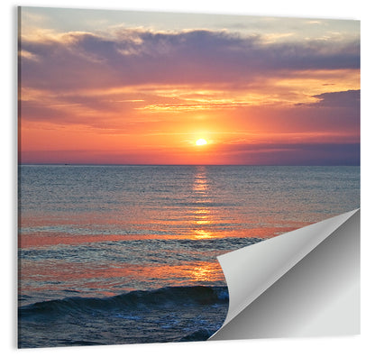 Lake Michigan Sunset Reflection Wall Art