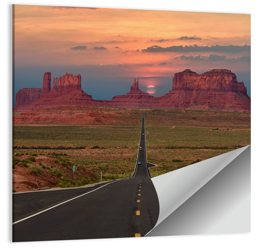 Tribal Park Monument Valley Sunset Wall Art