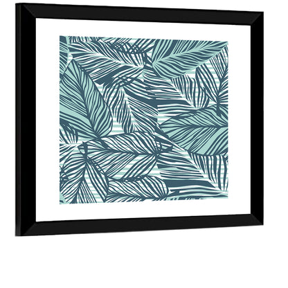 Palm Leaves Pattern Wall Art