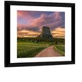 Devils Tower at Sunset Wall Art