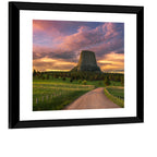 Devils Tower at Sunset Wall Art