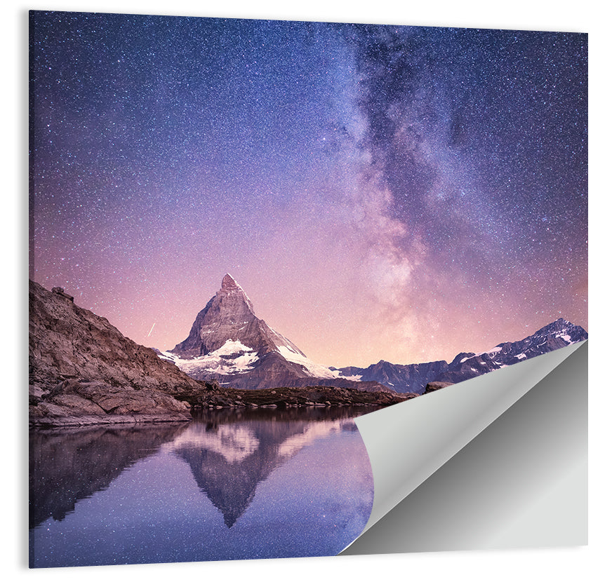 Matterhorn Starry Reflection Wall Art