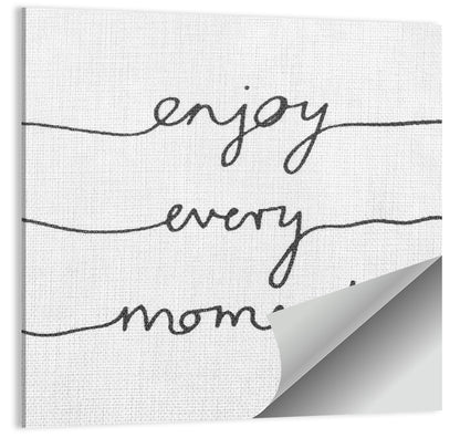 Enjoy Every Moment Script Wall Art