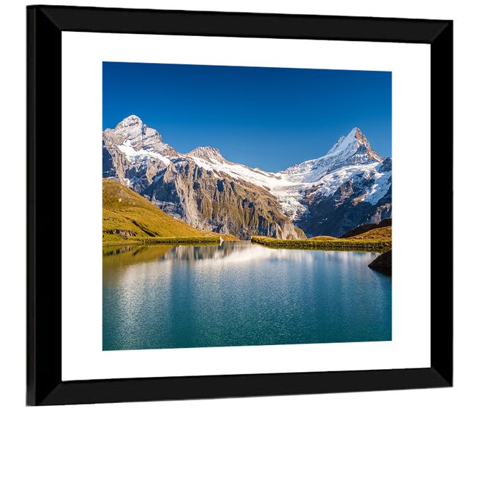 Bachalpsee Mountain Reflection Wall Art as a framed print