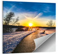 Lake Zorinsky Winter Sunrise Wall Art