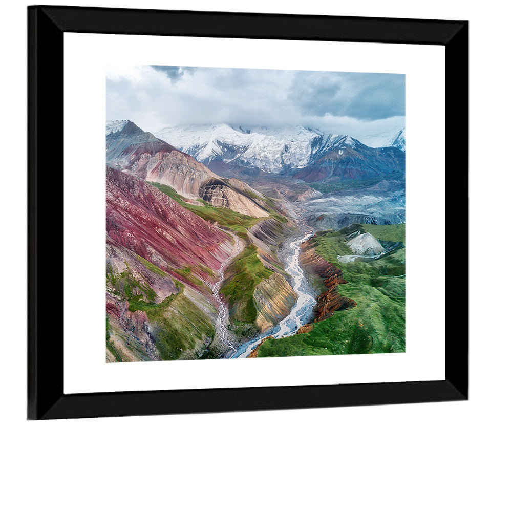 Mount Lenin Glacial Valley Wall Art