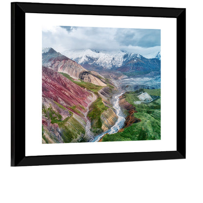 Mount Lenin Glacial Valley Wall Art