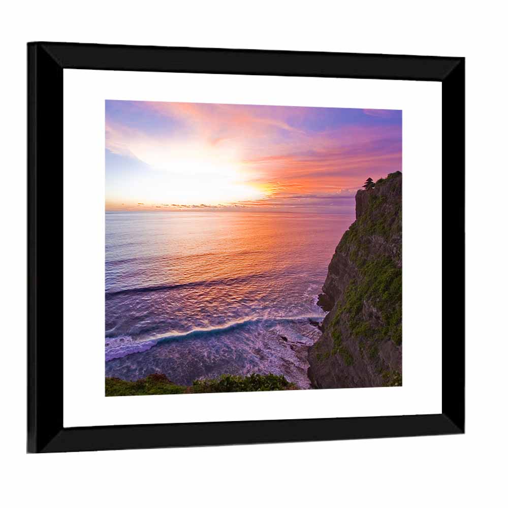Uluwatu Temple Sunset Wall Art