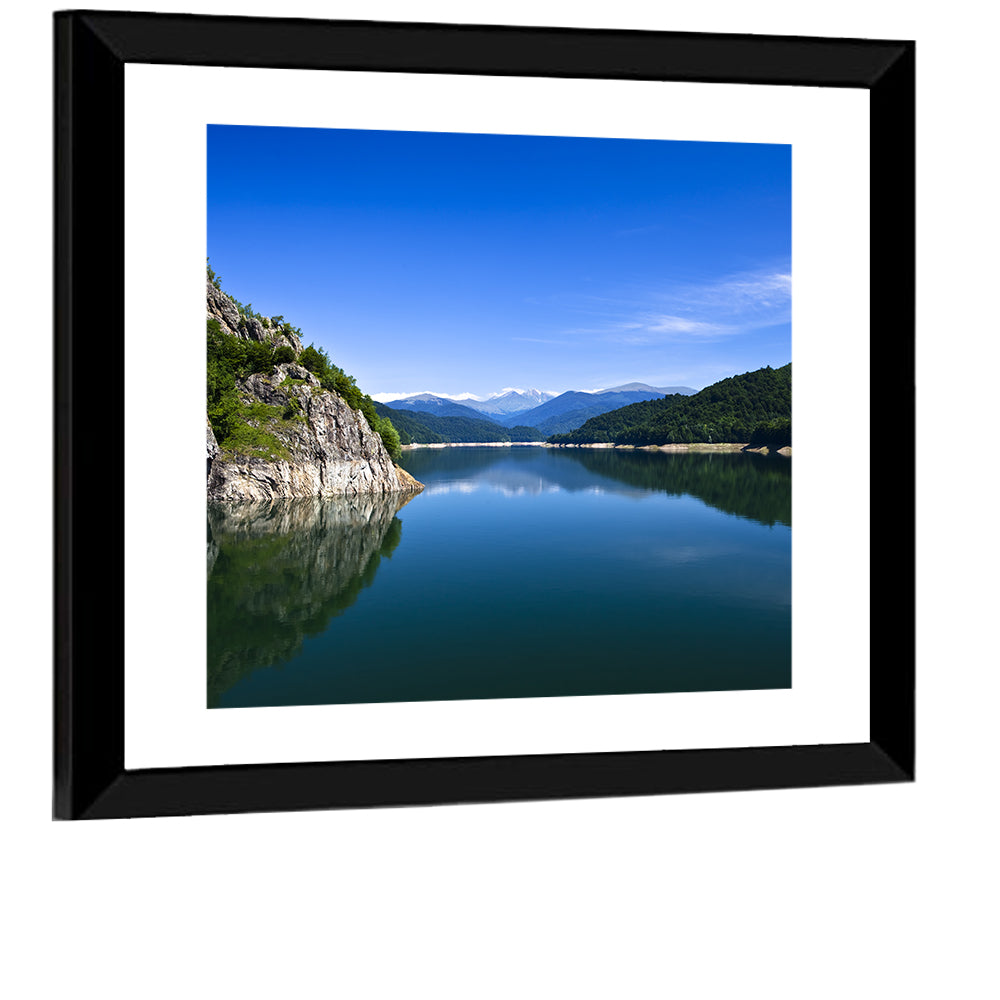 Calm Mountain Lake Reflection Wall Art