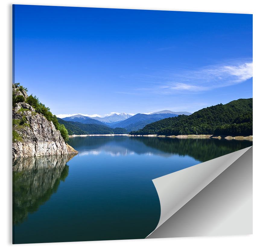 Calm Mountain Lake Reflection Wall Art