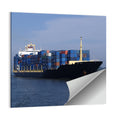 Container Ship in Motion Wall Art