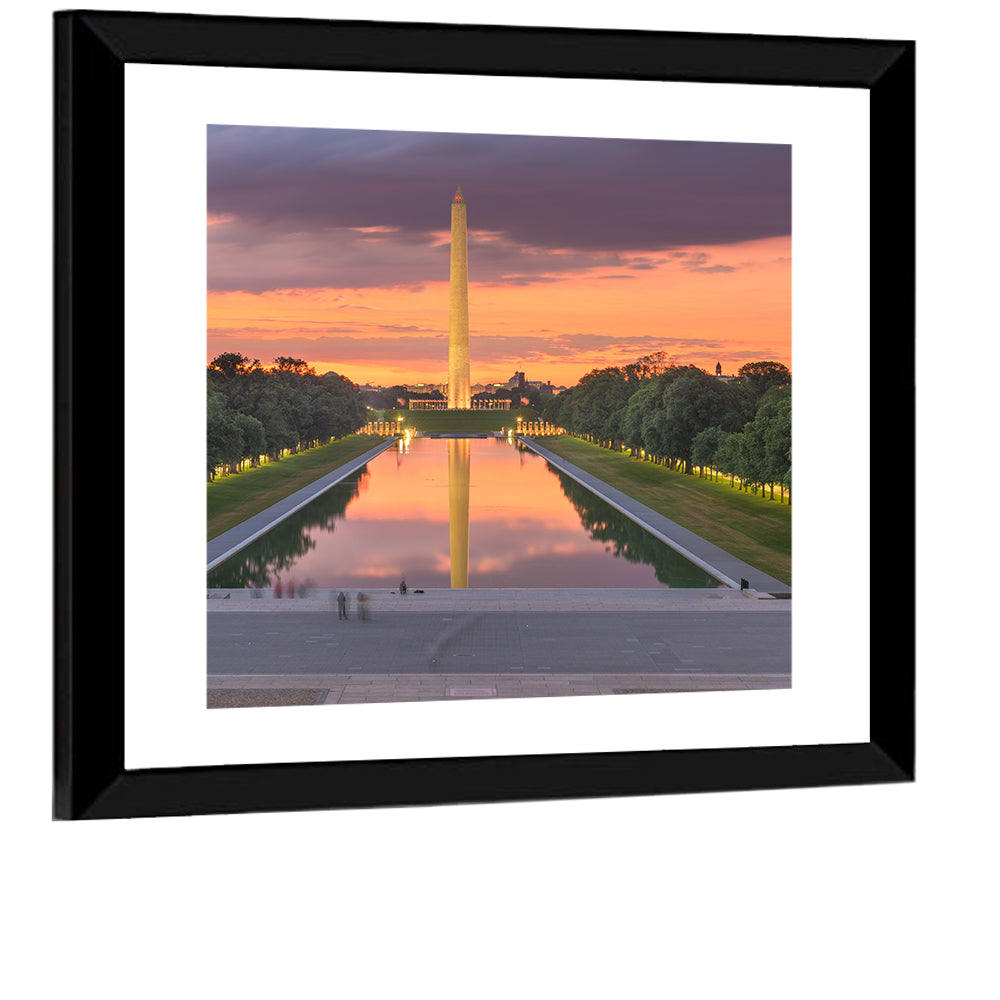 Washington Monument at Dusk Wall Art