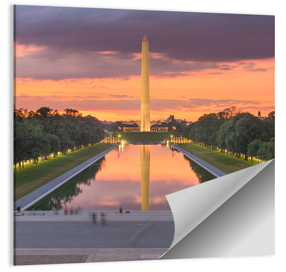 Washington Monument at Dusk Wall Art