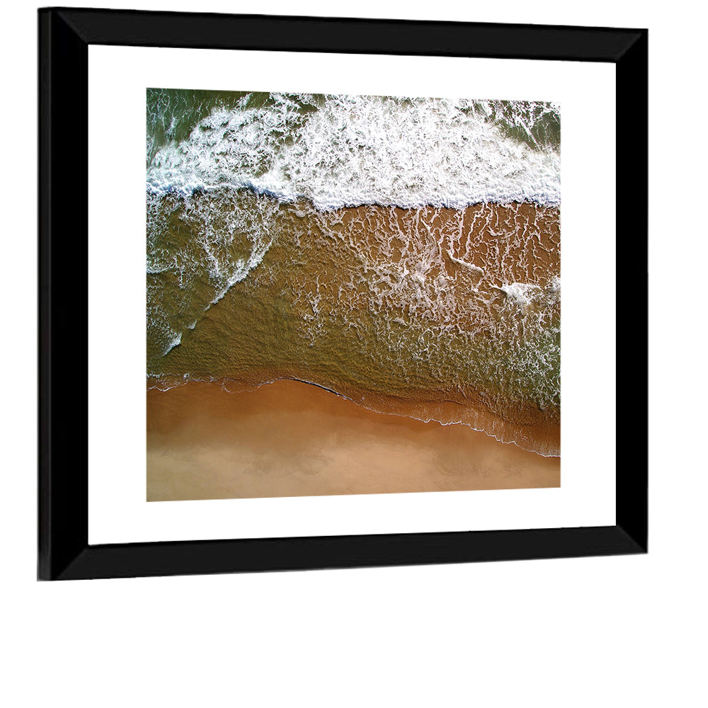 Misquamicut Beach Aerial View Wall Art