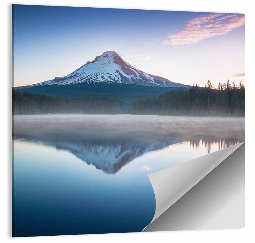 Mount Hood Reflection at Trillium Lake Wall Art