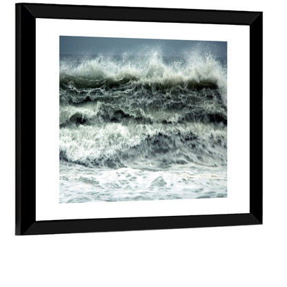 Stormy Coastline Wave Wall Art