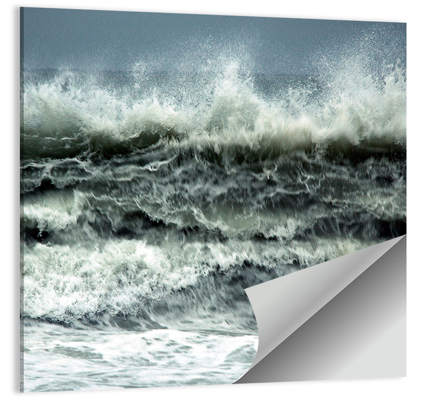 Stormy Coastline Wave Wall Art